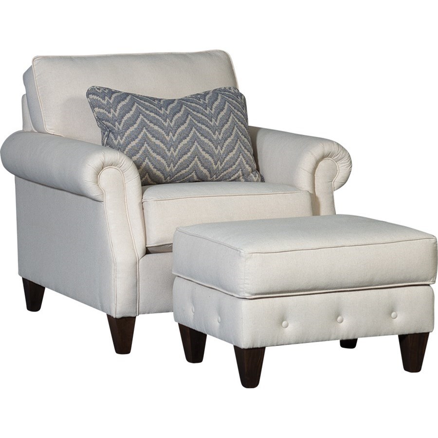 Mayo 4040 Transitional Chair Howell Furniture Upholstered Chairs